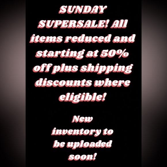 Tops - SUNDAY SUPERSALE!!!